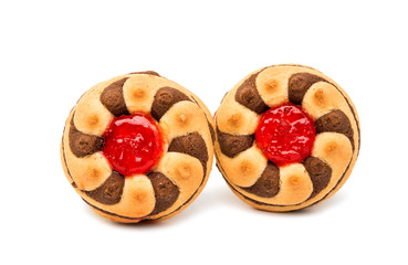 biscuits with jam isolated