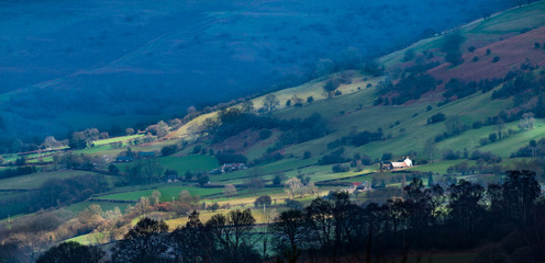 Obraz premium Black Mountains foothills