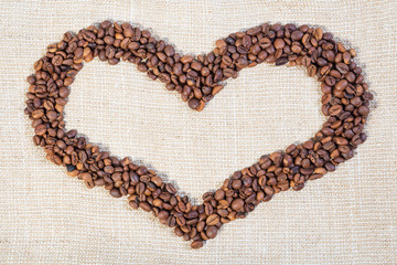 The border in the form of heart