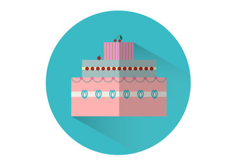 cake flat icon
