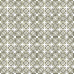Winter Holiday seamless golden ornate pattern. Seamlessly tiled golden floral complex, fanciful ornament against the snowy backdrop. Made by means of openclipart.org elements.