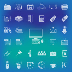 Fitness and Health line icon set.