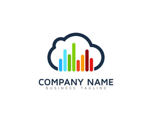Cloud Music Logo Design Template
