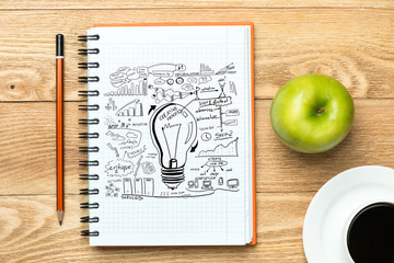 Coffee cup for fresh idea