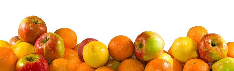 Fototapeta na wymiar Isolated image of fruits