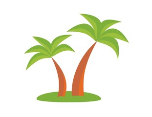 Palm trees, vector illustration