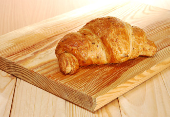 The crispy brown croissant