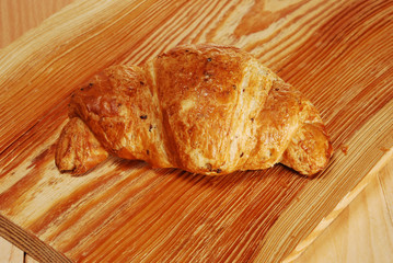 The crispy brown croissant