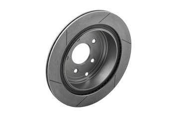 New car brake disks isolated on white background. Clipping path