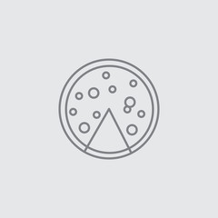 Cloud dialog bubble flat icon vector illustration 