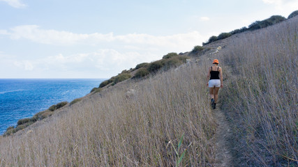 woman walking Gozo