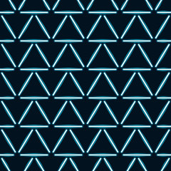 Seamless pattern with halogen or LED light lamps. 