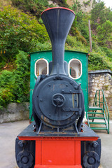 Fototapeta premium Old restored steam locomotive