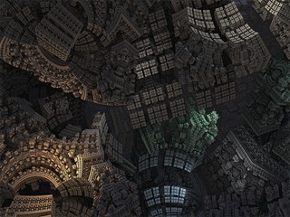 Inside the Box Abstract Fractal Design