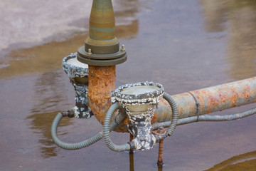 lighting system and water pipes a source