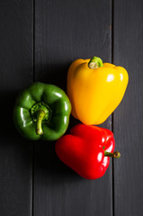 Colorful fresh bell peppers