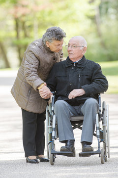 elder couple outdoors