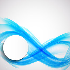 Fototapeta premium Abstract Colored Wave Background. Vector Illustration