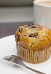 banana choc chip muffin
