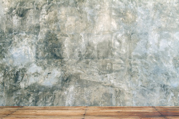 Wall with wooden floors