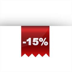 Sale tape special offer sticker isolated red
