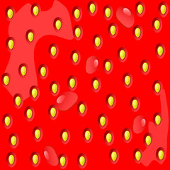 Strawberry background. The texture of the strawberry.