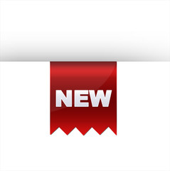 Sale tape special offer sticker isolated red