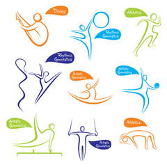 Obraz premium creative different game icon or symbol design vector