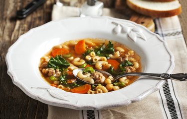Sausage and kale soup