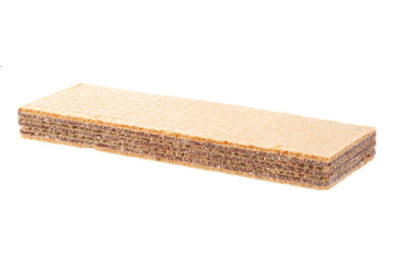 Wafers stick on white
