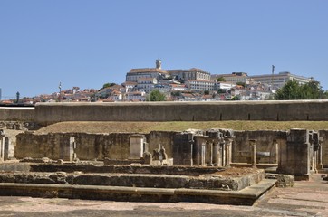 Obraz premium View of Coimbra from the old Monastery, Portugal