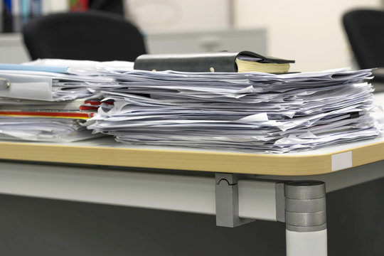 many document on desk