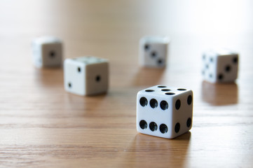Dice on Table
