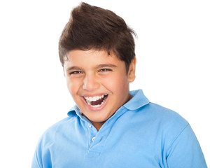 Happy teen boy portrait