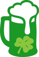 День святого Патрика, ирландское пиво, клевер на удачу