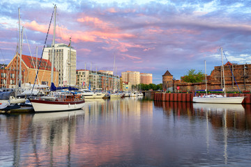 Obraz premium Old town port of Gdansk, Poland