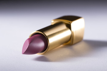 Lipstick on white background