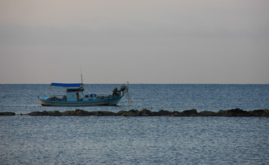 Fishing boat in the Mediterranean