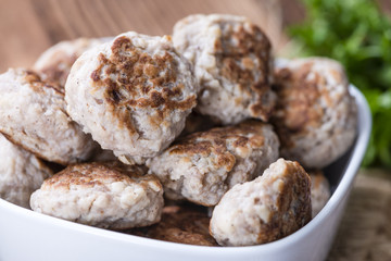 Small homemade Meatballs