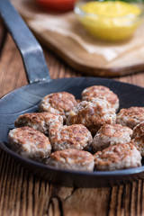 Some fresh made Meatballs