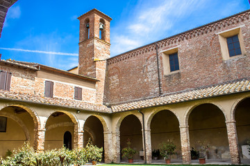 The Cloister in the Church of San Francesco in Chiusi near Siena