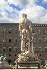 Fototapeta na wymiar Sculptures in Piazza Della Signoria