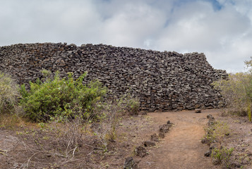 Wall of Tears (Muro de las lagrimas) , Isabela ,Galapagos ,Focus on wall