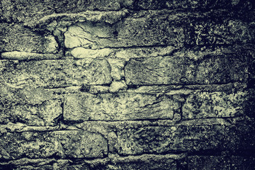 Old vintage brick wall for background