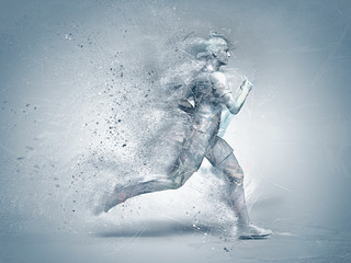 Obrazy na Plexi  bieganie, abstrakcyjne