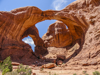 Double Arch in Arches National Park, Utah, United States