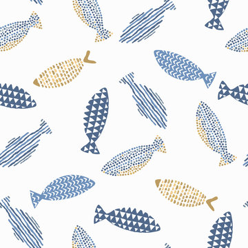 Decorative fishes pattern.