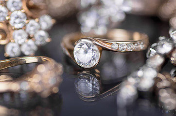 Gold jewelry.