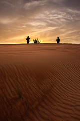 Menschen in der Wüste