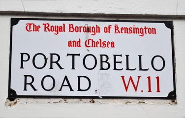 London Street Sign - Portobello Road